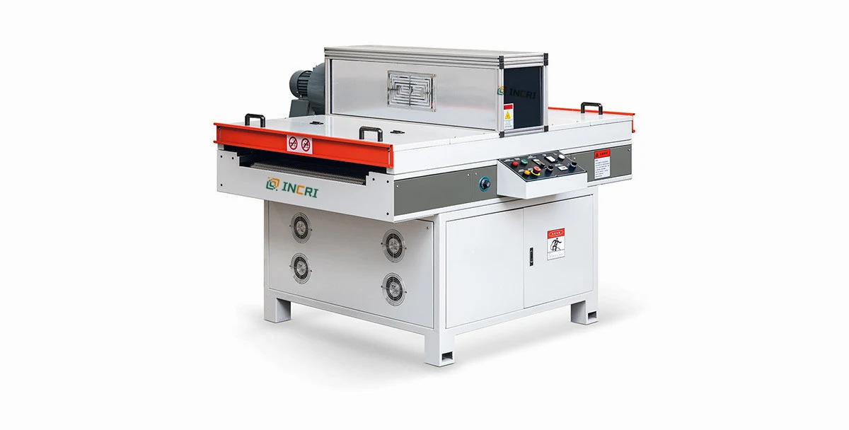 UV Dryer Machine Fast Curing Uv Drying Tunnel System, front view on the assembly floor