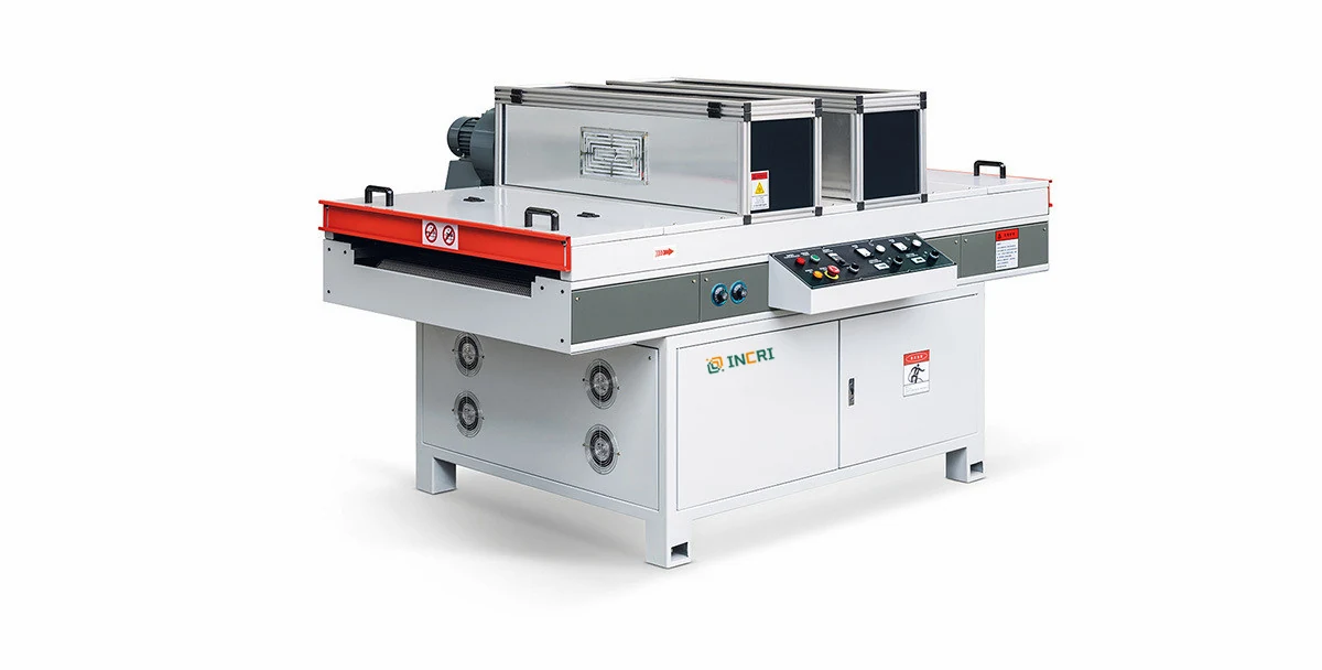 Woodworking UV dryer Machine UV Drying Oven Curing Machine, front view on the assembly floor