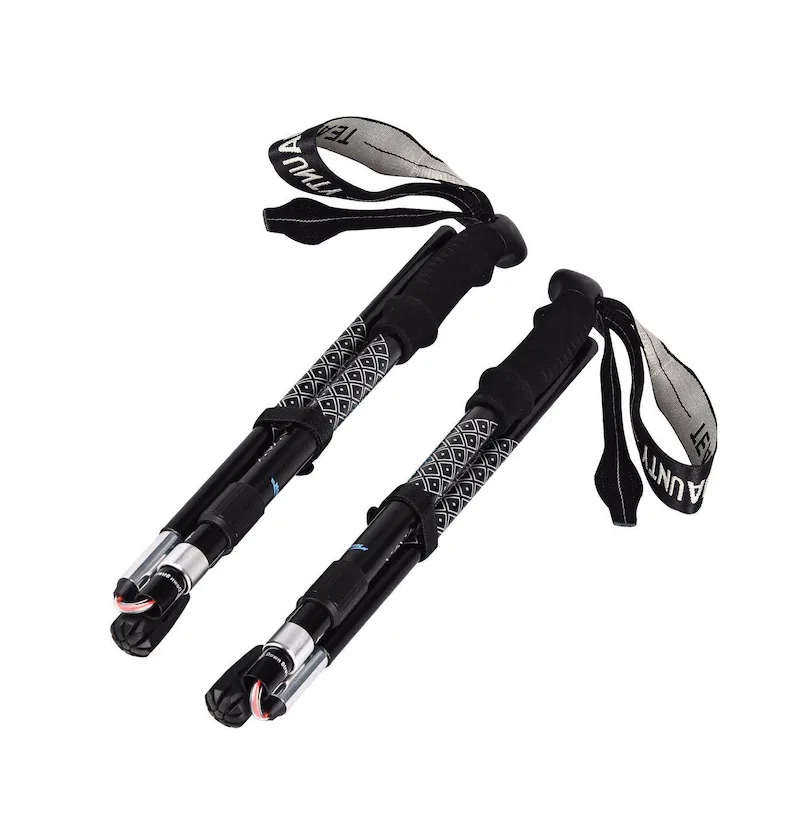 Folding Collapsible Travel Hiking Sticks MW1060C detail view 1