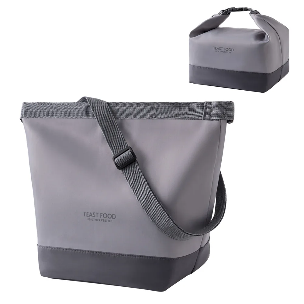 Custom Outdoor Thermal Cooler Lunch Bag with Adjustable Shoulder Straps detail view 2