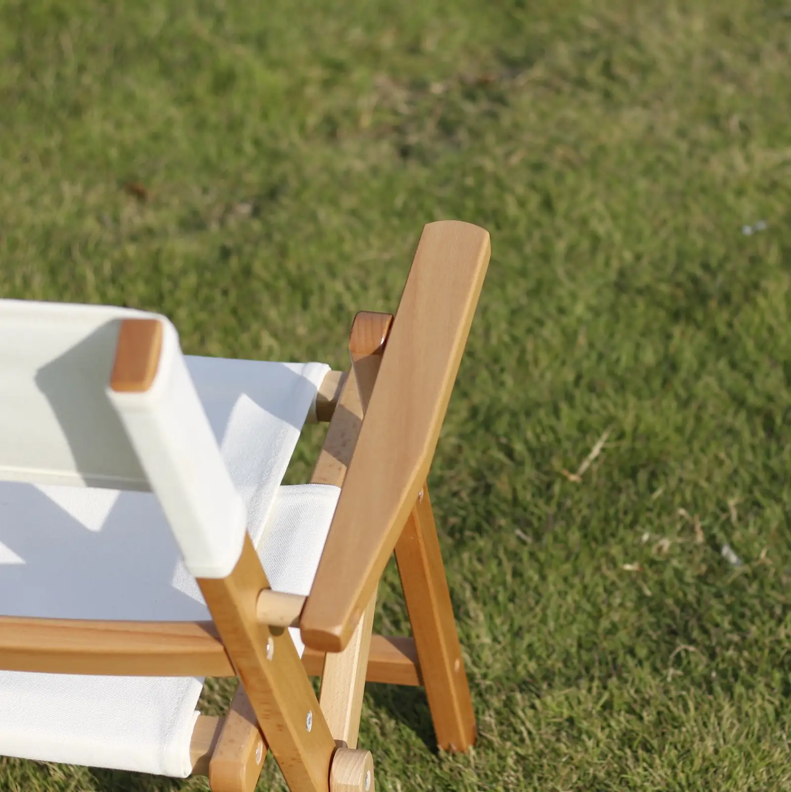 Eco-Friendly Soil Wood Portable Outdoor Popular Folding Picnic Dinning Wooden Chair Hot Sale Camping Wooden Chair detail view 5