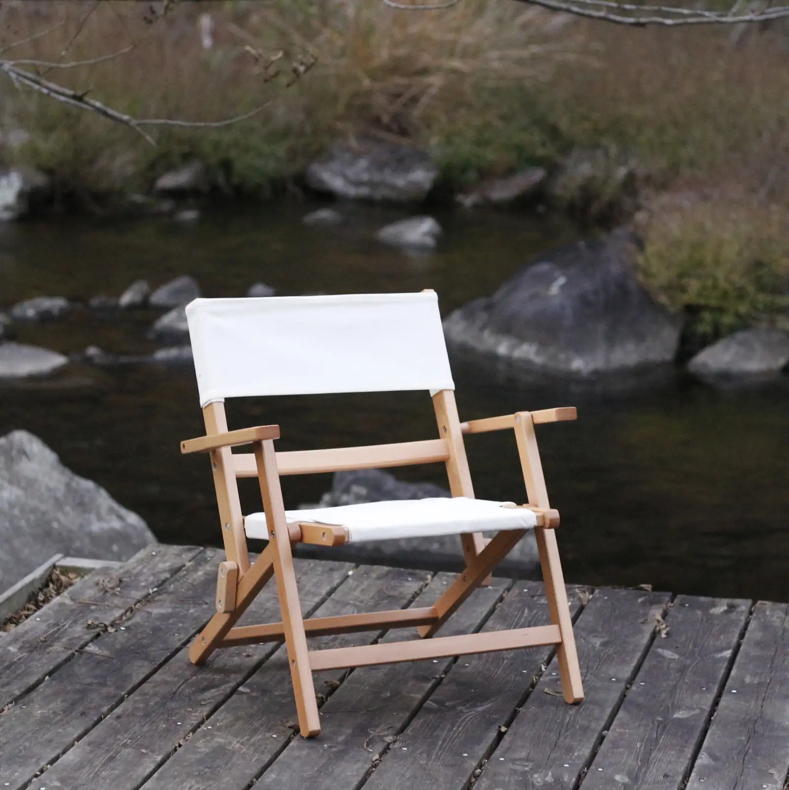 Eco-Friendly Soil Wood Portable Outdoor Popular Folding Picnic Dinning Wooden Chair Hot Sale Camping Wooden Chair detail view 8