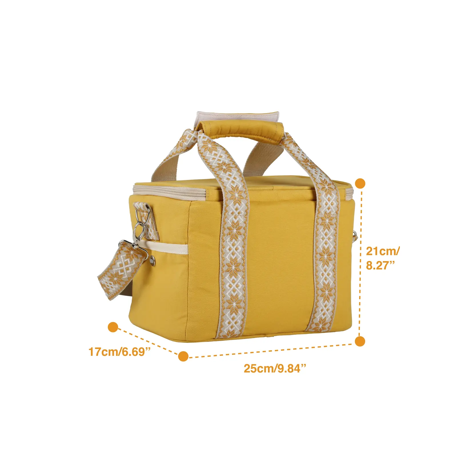 FreshBite Lunch Companion: Stylish Portable Lunch Cooler Tote detail view 6