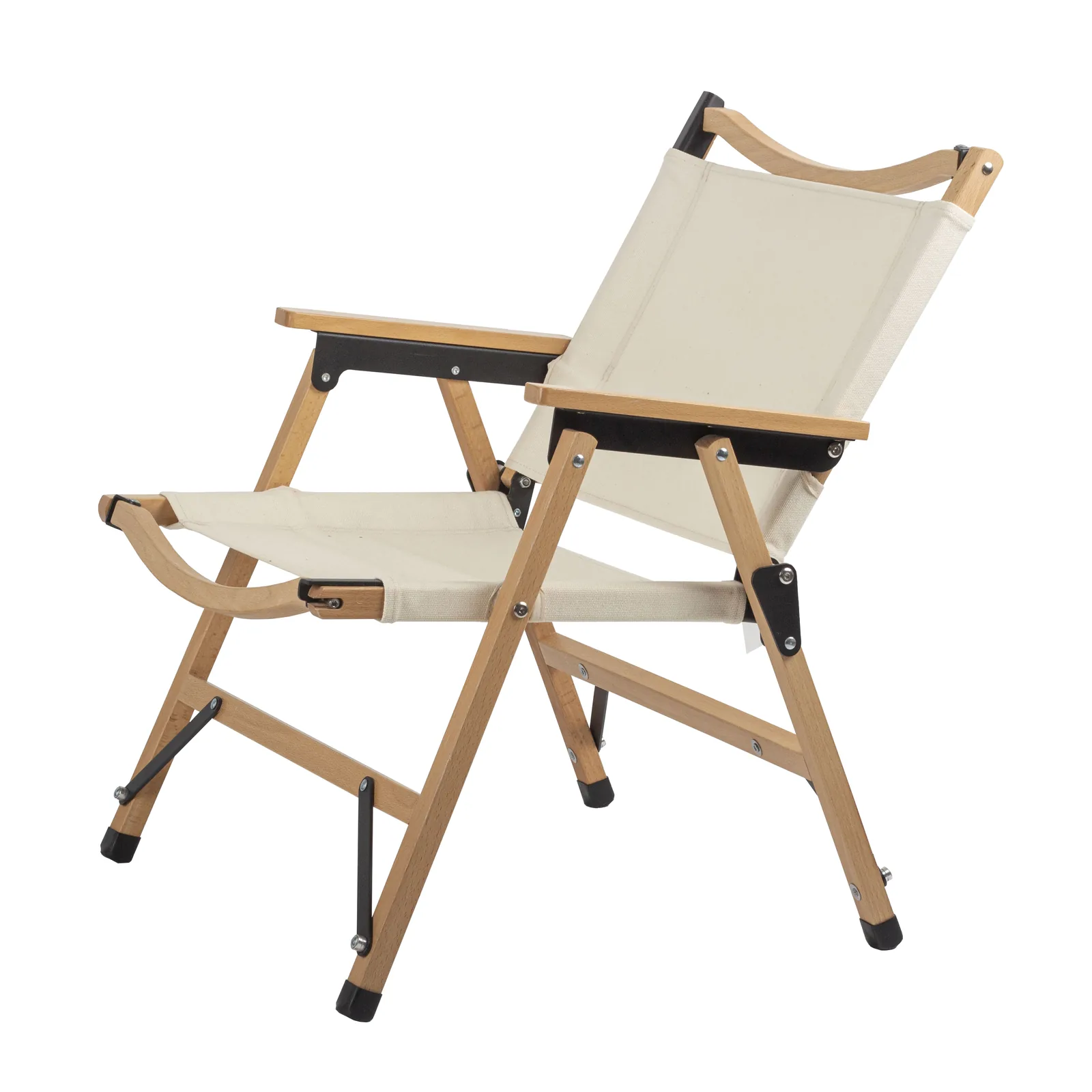Hike Outdoor Glamping Portable Chairs Camping Folding Wood Kermit Beach Chair Wooden With Armrest detail view 1