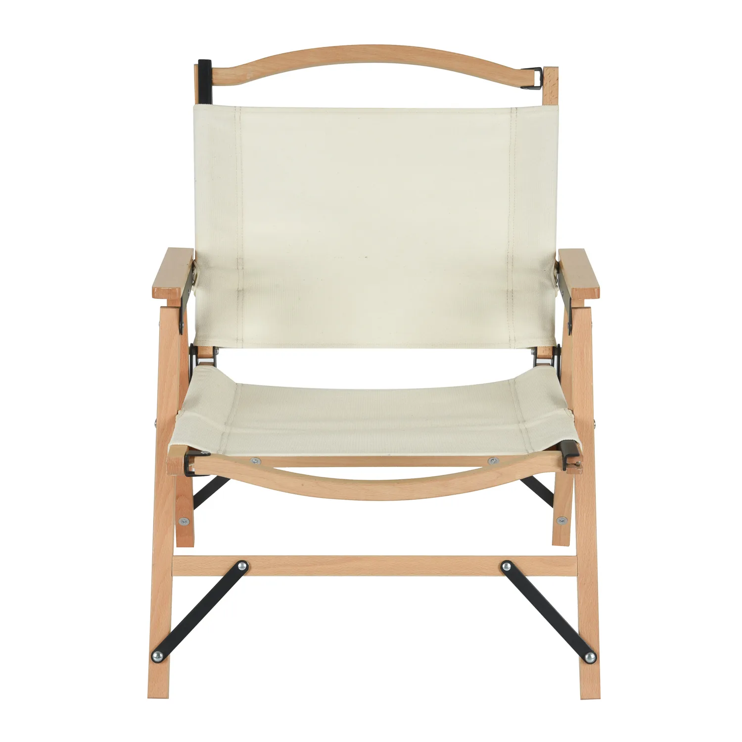 Hike Outdoor Glamping Portable Chairs Camping Folding Wood Kermit Beach Chair Wooden With Armrest detail view 4