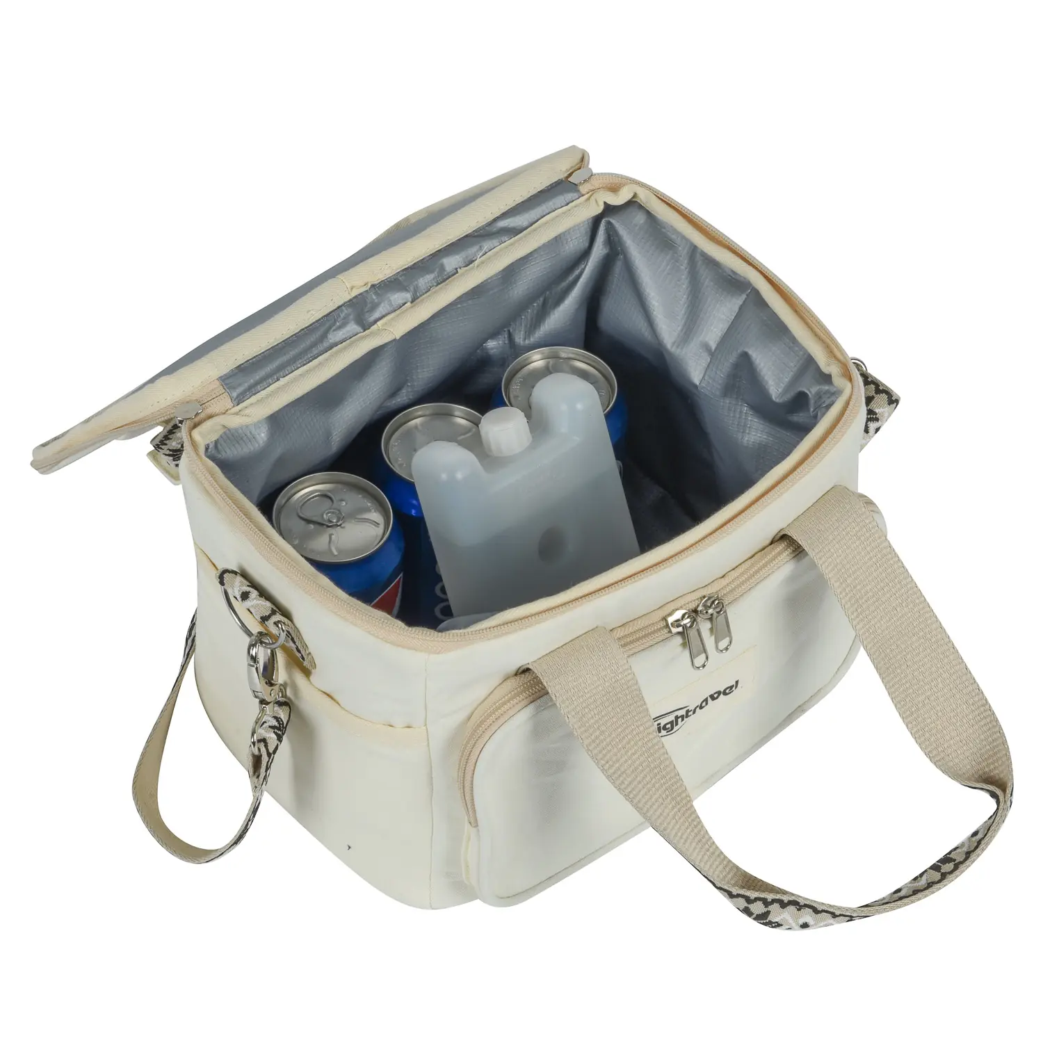 Insulated cooler lunch bag detail view 2