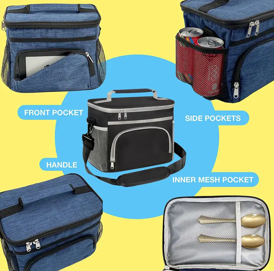 Large Capacity Insulated Cooler Camping Bag detail view 2