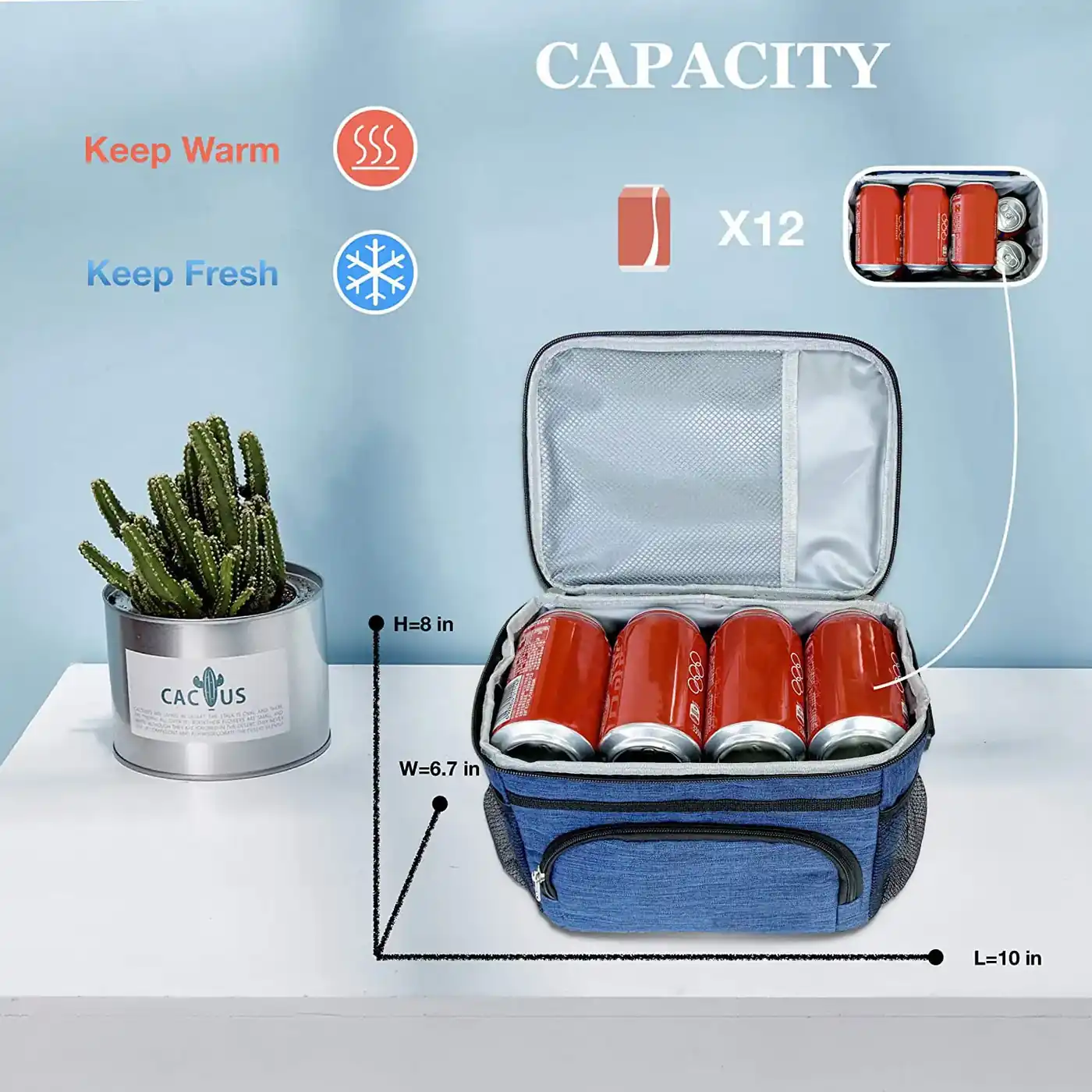 Large Capacity Insulated Cooler Camping Bag detail view 3