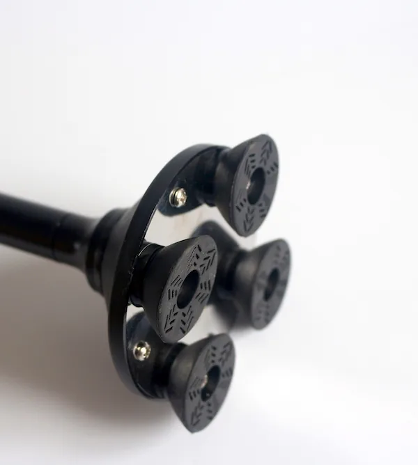 LED Triple Head Pivot Base Foldable Crutch MW1057 detail view 3
