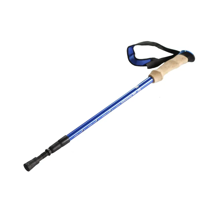 Aluminum 7075 Hiking Stick with Button MW1005
