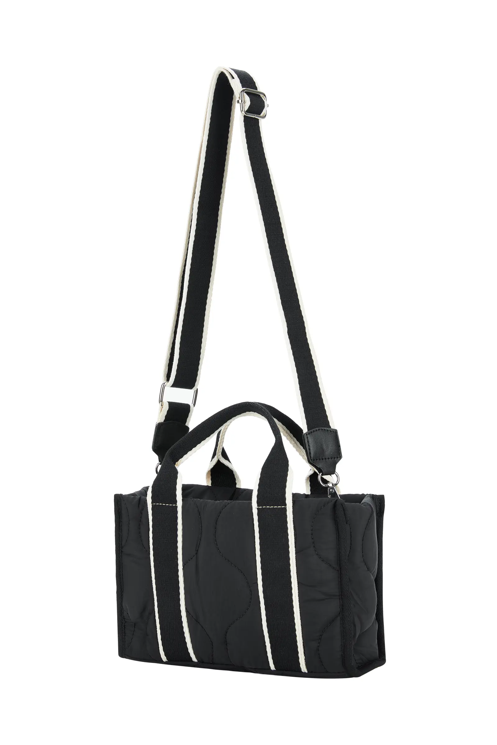 Popular Small Quilting Puffy Shoulder Handbag with Removable Strap detail view 2