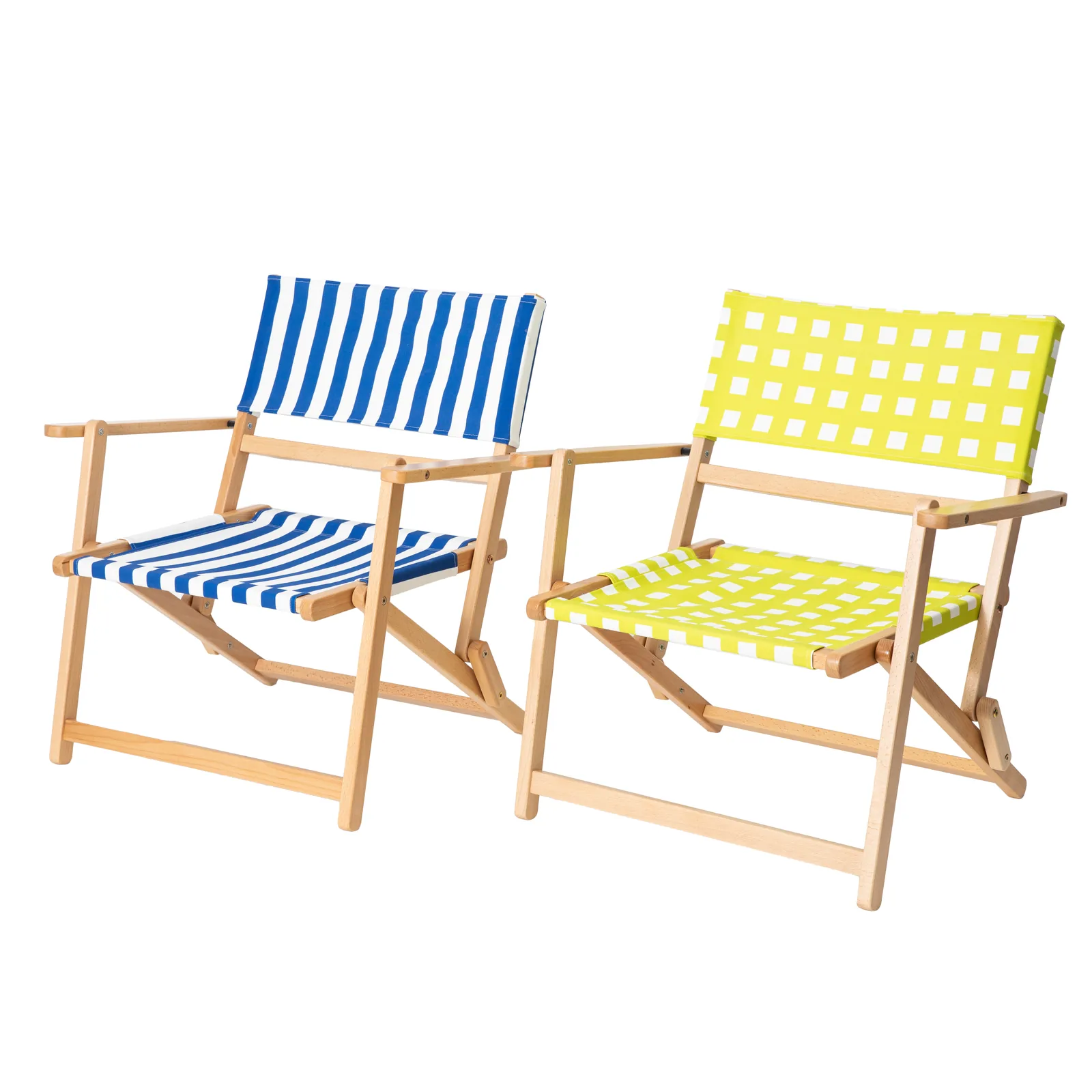 Sturdy Outdoor Wood Frame Canvas Camping Chair for Adventures detail view 1
