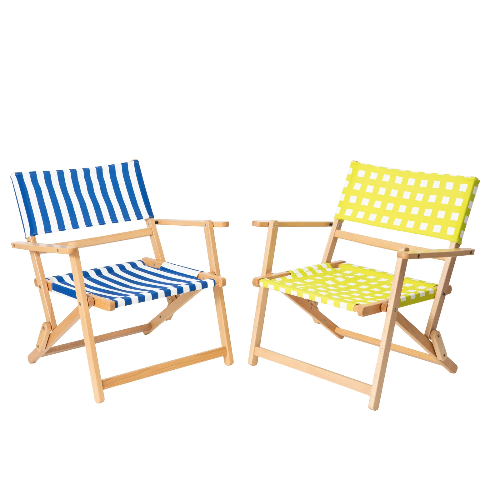 Sturdy Outdoor Wood Frame Canvas Camping Chair for Adventures