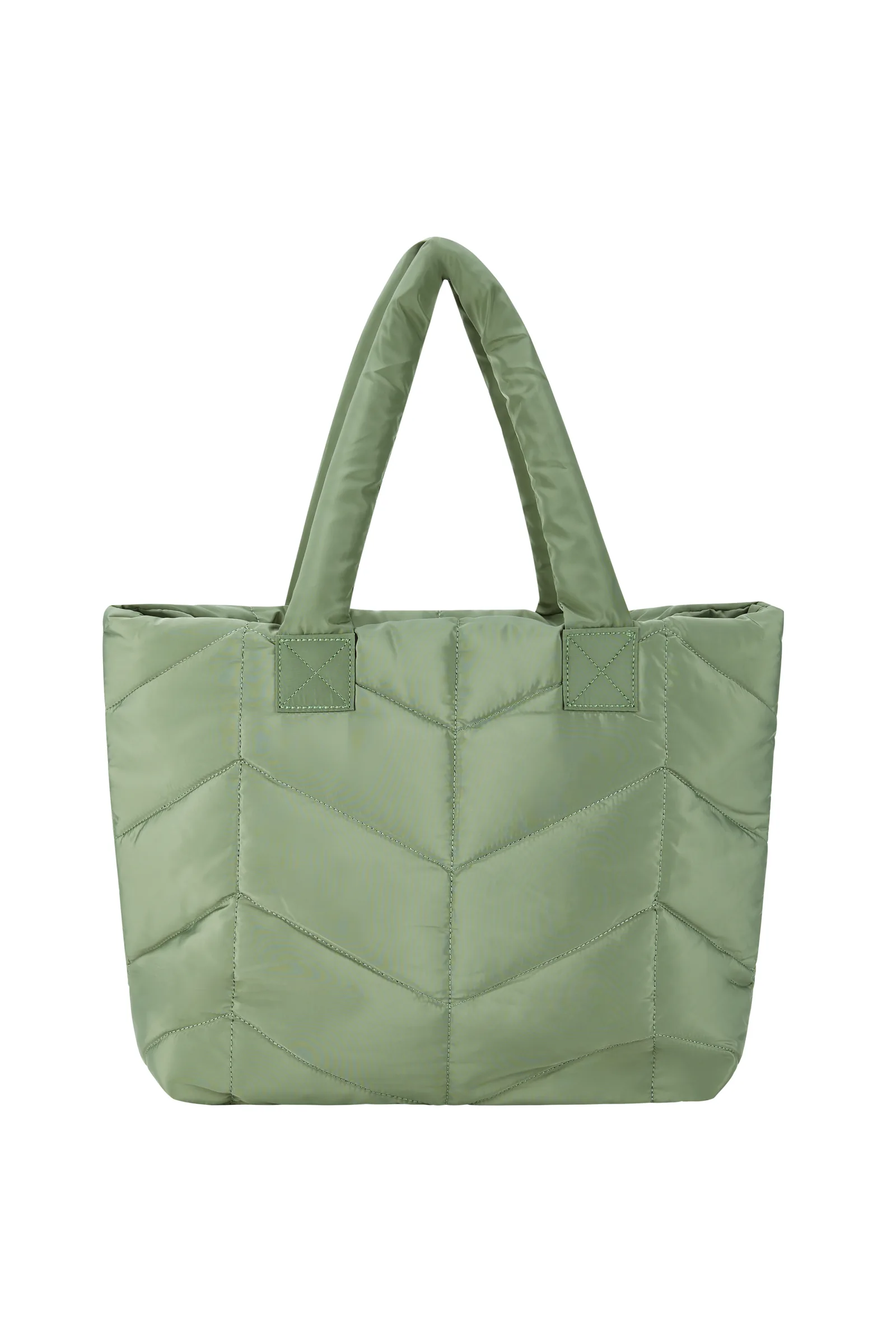 Stylish Quilting Puffer Women Tote Shoulder Bag with Large Capacity