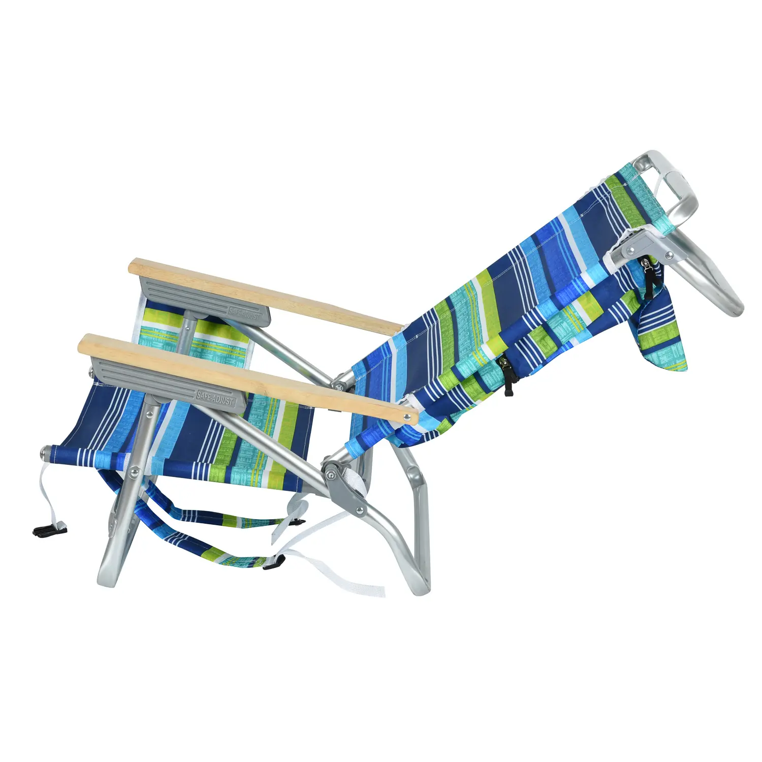 Super quality new style folding pillow pvc coating Strap fabric beach chair outdoor custom foldable metal fishing camping chairs detail view 4