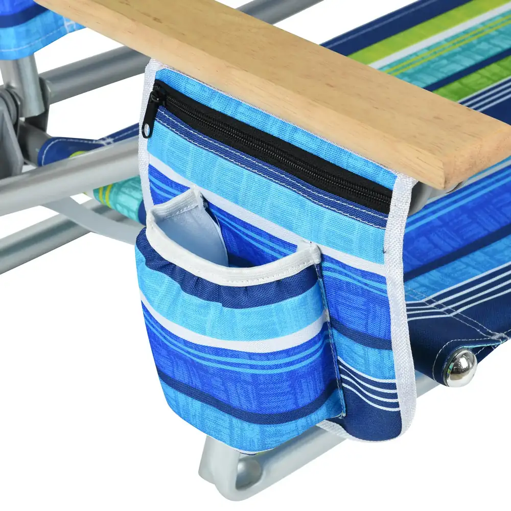Super quality new style folding pillow pvc coating Strap fabric beach chair outdoor custom foldable metal fishing camping chairs detail view 5