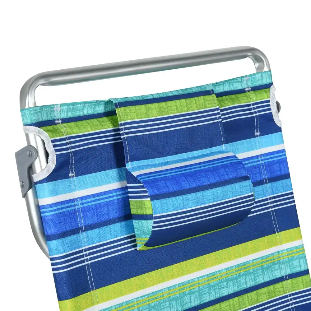Super quality new style folding pillow pvc coating Strap fabric beach chair outdoor custom foldable metal fishing camping chairs detail view 6