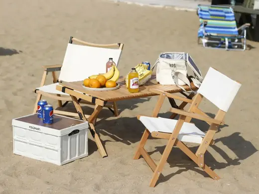 Eco-Friendly Soil Wood Portable Outdoor Popular Folding Picnic Dinning Wooden Chair Hot Sale Camping Wooden Chair