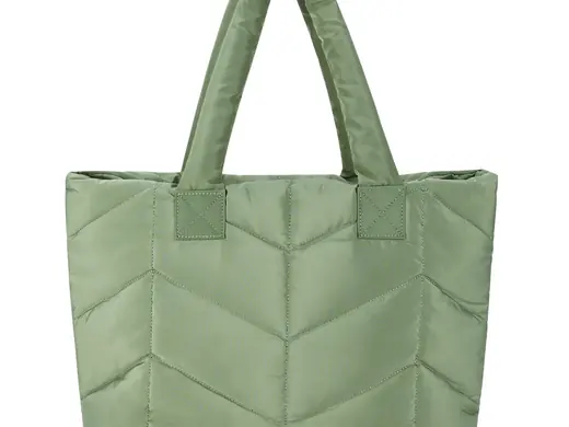 Stylish Quilting Puffer Women Tote Shoulder Bag with Large Capacity