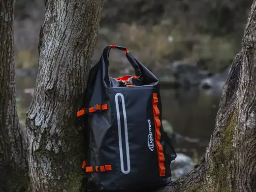 Waterproof Floating Backpack with Heavy Duty Roll-Top Closure and Exterior Zippered Pocket Dry Bag