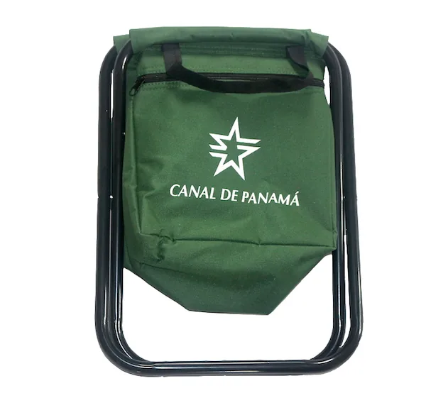 Metal Foldable Fishing Stool with Cooler Bag MW11016A detail view 1