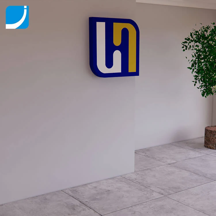 A frontlit and sidelit LED lightbox printed with three colours on the face