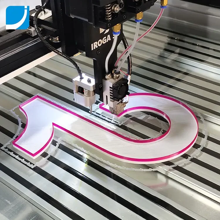 3D Illuminated Custom Signage Printer with 1200mm Big Printing Bed detail view 3