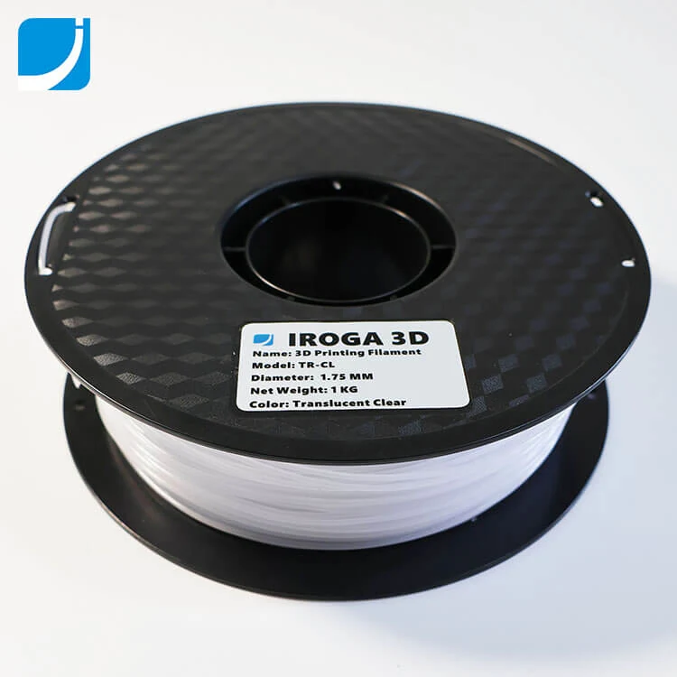 3D Printing Signage Filament in Translucent Clear Color detail view 3