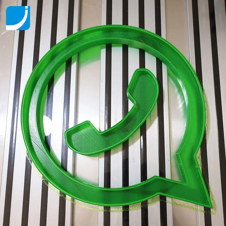 Illuminated Custom Signage Made by 3D Printer in China No Bending Machine detail view 7