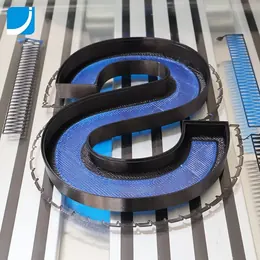 LED Channel Letter with Trimmed Face Made by 3D Slicing Software and 3D Printing Machine detail view 4