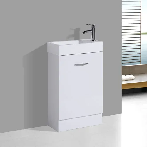 Tiny Vanity For Small Bathroom Polymarble Basin