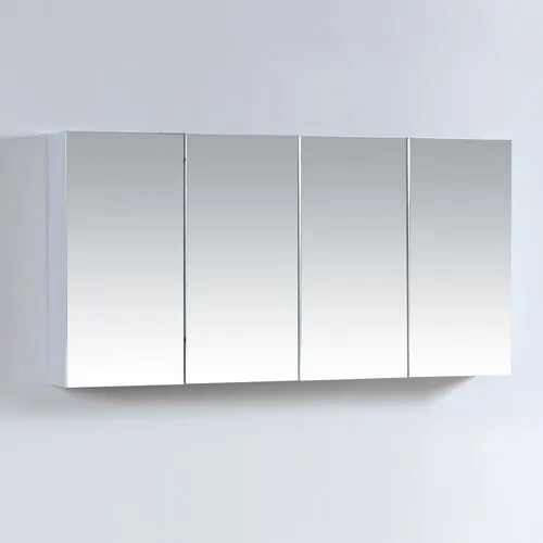 1200mm Four Doors Mirror Cabinet Gloss White