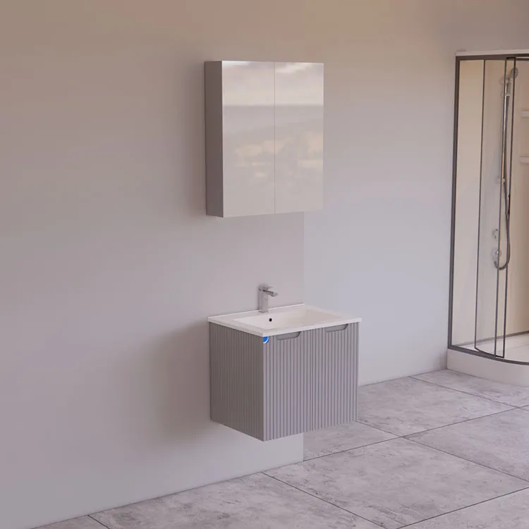 600mm Finger Pull Wall Hung Vanity 2 Doors Simple Design