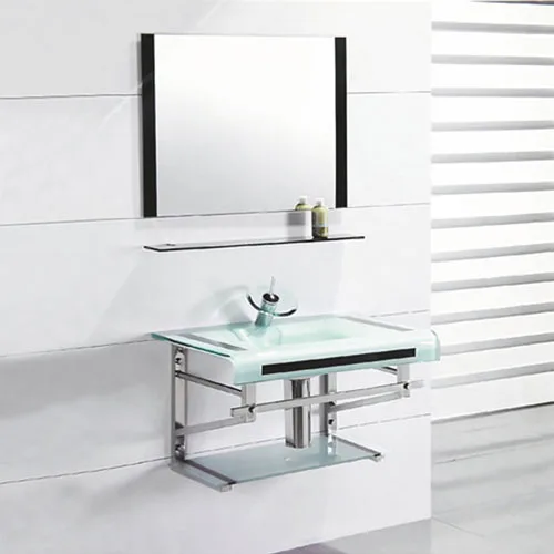 Single Wall Hung Glass Basin Made In China Producer