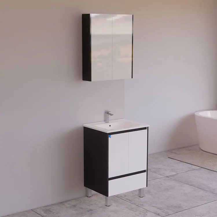 Gloss White Finger Pull Vanity Bathroom Furniture