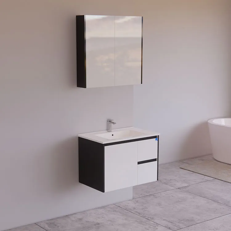 750mm Wall Mounted Finger Pull Vanity Bathroom Furniture