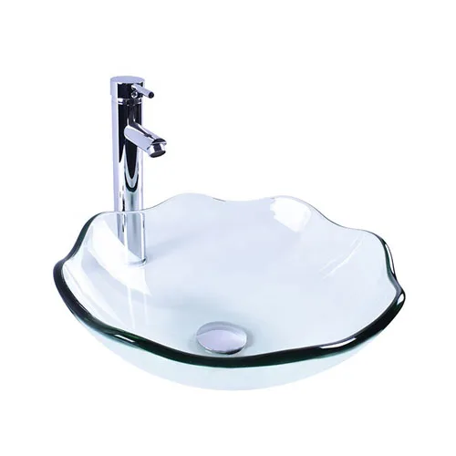 Lotus Glass Bowl Transparent Clear Chinese Factory