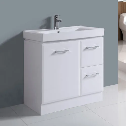 Thick Ceramic Basin Right Hand Drawer Vanity Set