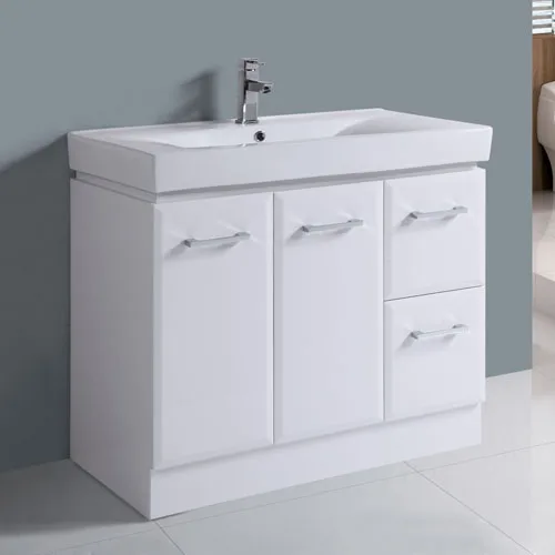 Thick Ceramic Sink Right Hand Drawer Vanity Set