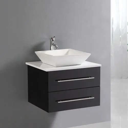Small Bathroom Above Counter Wall Hung Vanity Cabinet