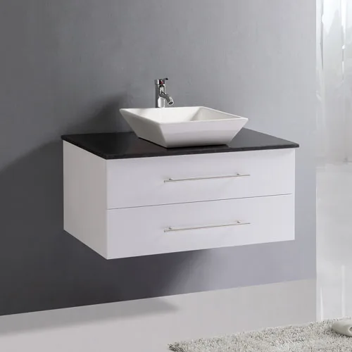 Above Counter MDF Wall Hung Vanity Quartz Benchtop