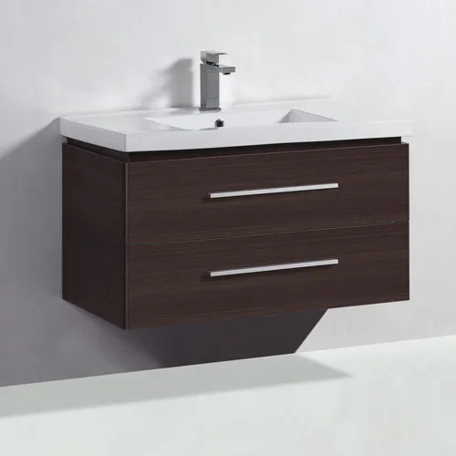 Melamine Covered Floating Vanity Unit 900mm Wall Hung