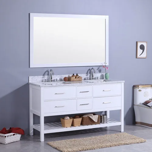 1500mm Vanity Set Marble Top Double Undermount Sink