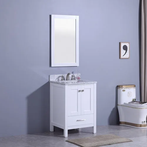 Compact Floor Standing Vanity Small Bathroom Space