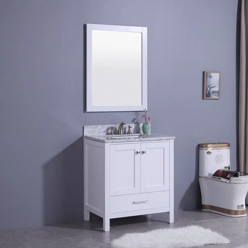 Canadian Style Bathroom Vanity Set Matt White