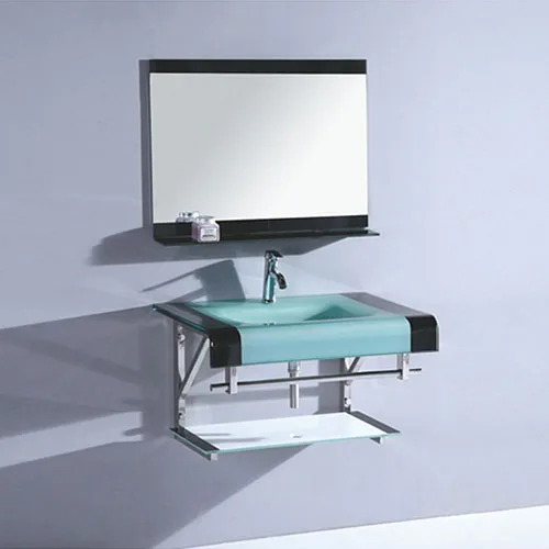 Square Glass Sink Made In China Tempered Basin