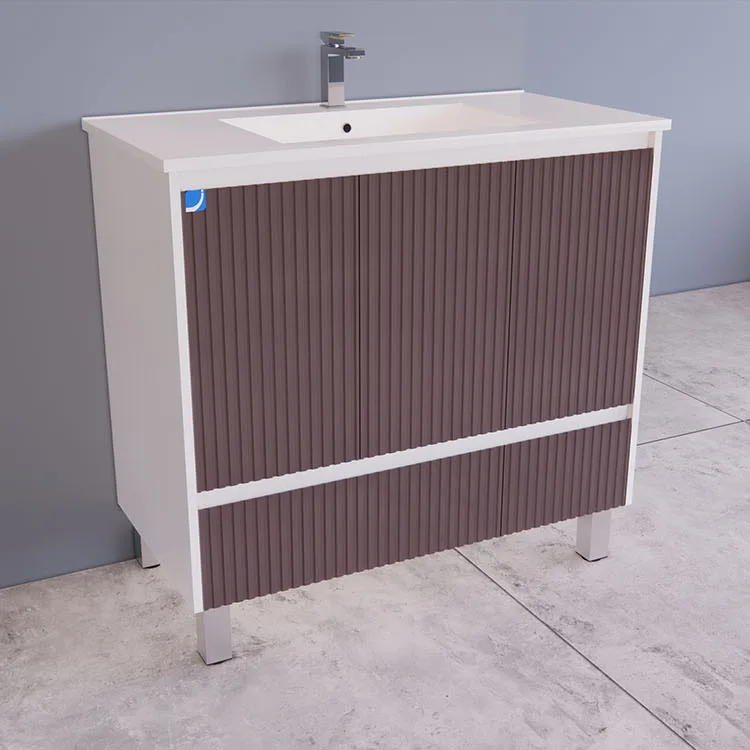 Fluted Bathroom Furniture Maker in China