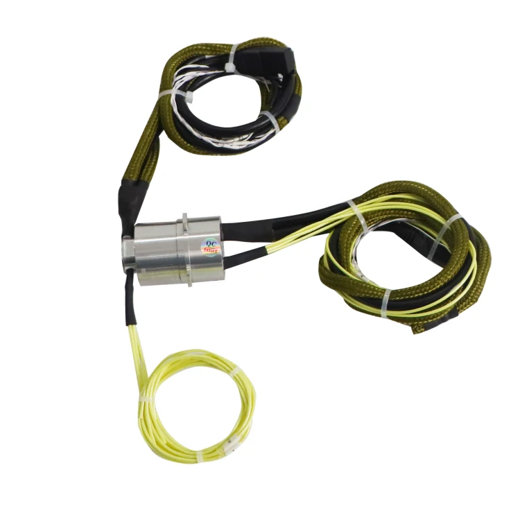 DHS035-21-003 Ingiant solid shaft 35mm 1-channel 100M/1000M Ethernet slip ring — ethernet slip rings manufactured by INGIANT