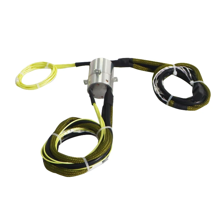 DHS035-21-003 Ingiant solid shaft 35mm 1-channel 100M/1000M Ethernet slip ring, view 2
