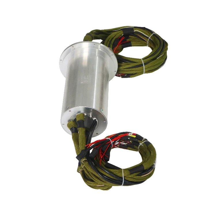 DHK060-75 Military quality 4-channel 100M Ethernet slip ring 60mm hollow shaft structure, view 3